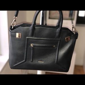 Genuine Leather Furla Medium Black Bag!
